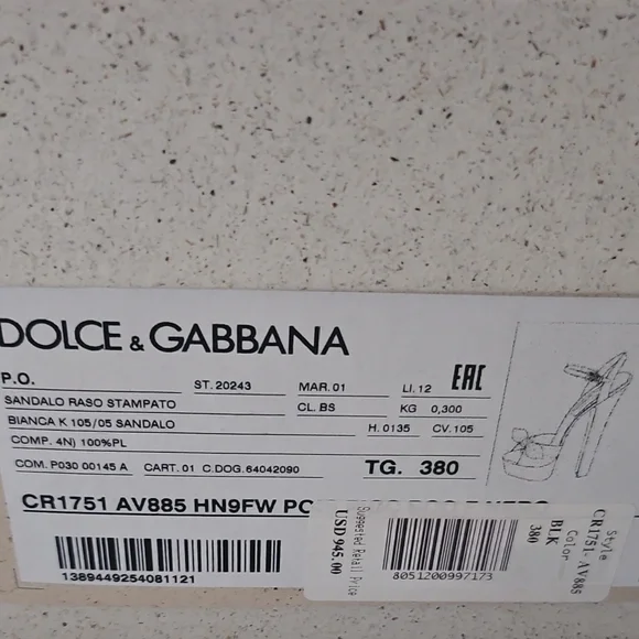 Dolce & Gabbana Black and White Polka Dot Heels - Picture 2 of 6